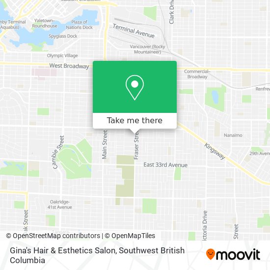Gina's Hair & Esthetics Salon plan