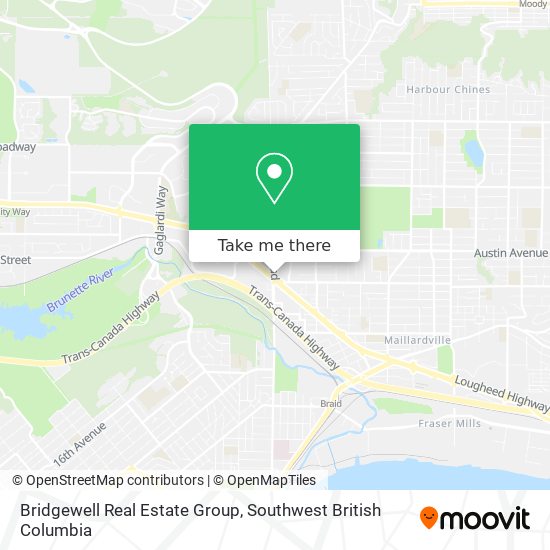 Bridgewell Real Estate Group map