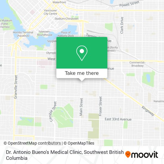 Dr. Antonio Bueno's Medical Clinic map