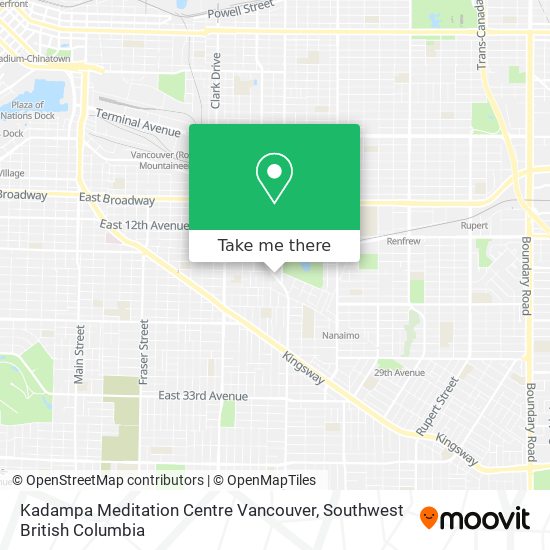 Kadampa Meditation Centre Vancouver map