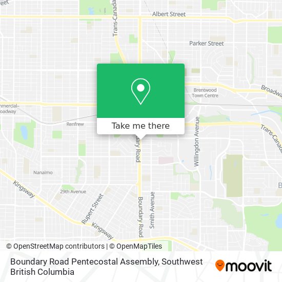 Boundary Road Pentecostal Assembly map