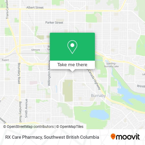 RX Care Pharmacy map