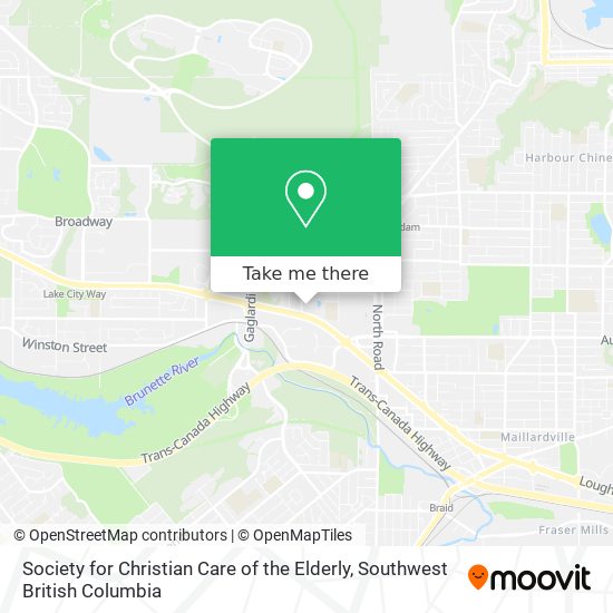 Society for Christian Care of the Elderly map