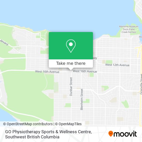 GO Physiotherapy Sports & Wellness Centre map