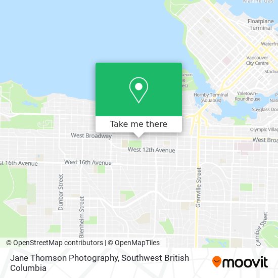 Jane Thomson Photography map