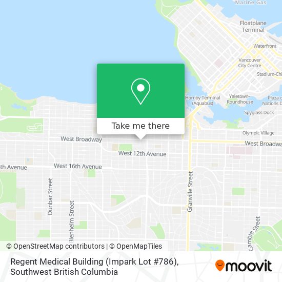 Regent Medical Building (Impark Lot #786) plan