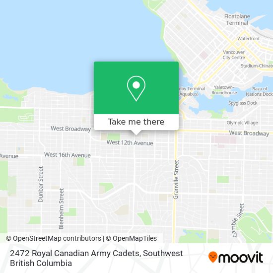 2472 Royal Canadian Army Cadets map