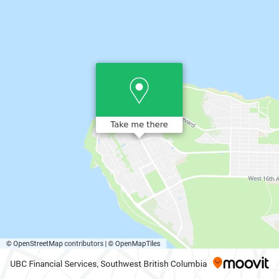 UBC Financial Services map