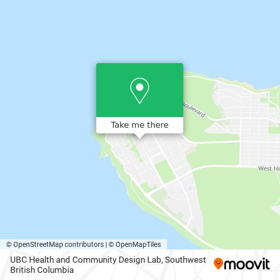 UBC Health and Community Design Lab map