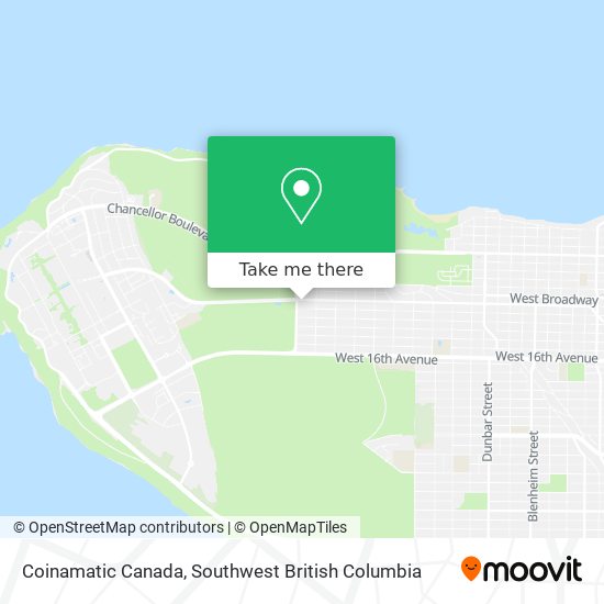 Coinamatic Canada map