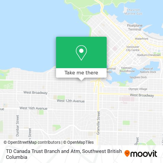 TD Canada Trust Branch and Atm map