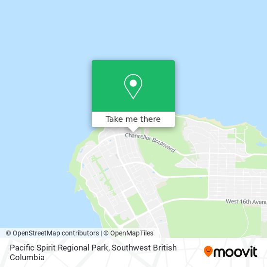 Pacific Spirit Regional Park map