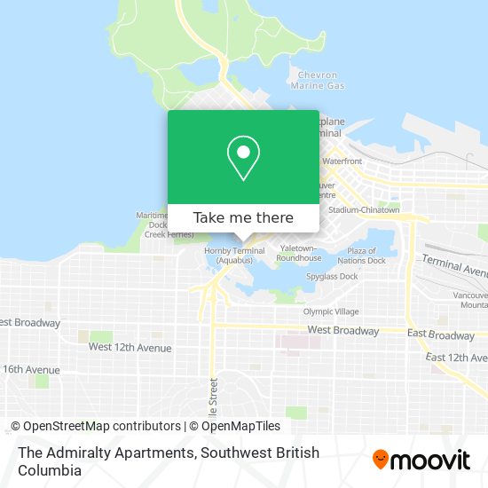 The Admiralty Apartments map