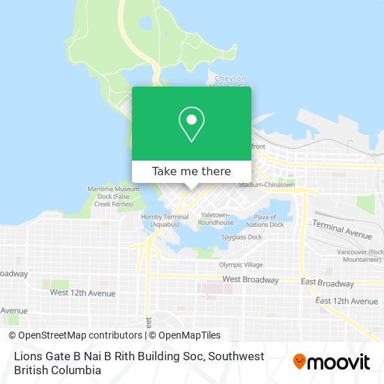 Lions Gate B Nai B Rith Building Soc map