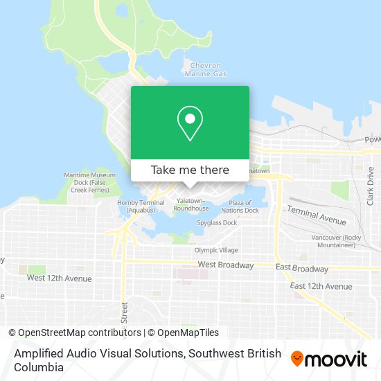 Amplified Audio Visual Solutions map