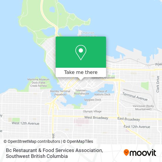 Bc Restaurant & Food Services Association map