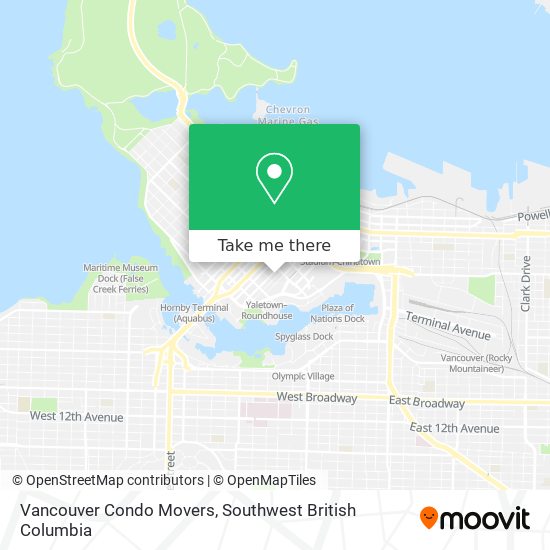 Vancouver Condo Movers map