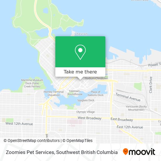 Zoomies Pet Services map