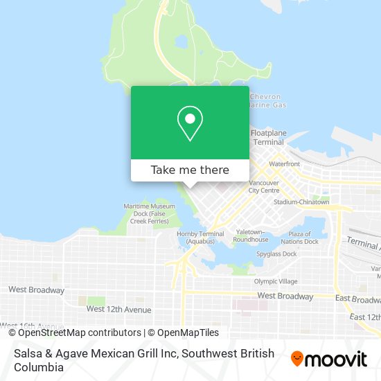 Salsa & Agave Mexican Grill Inc map