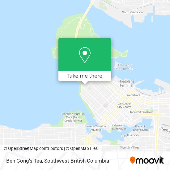 Ben Gong's Tea map