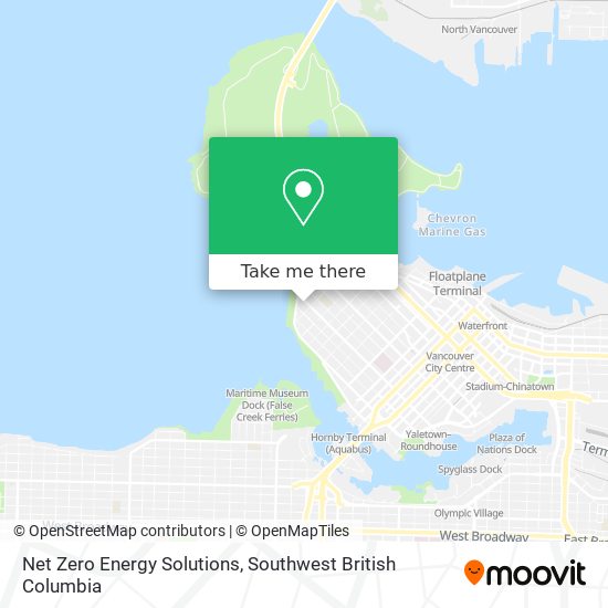 Net Zero Energy Solutions map
