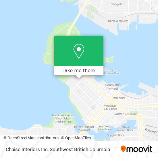Chaise Interiors Inc map