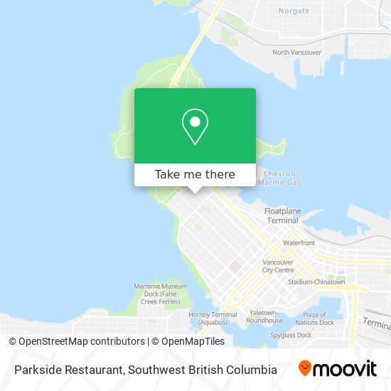 Parkside Restaurant map