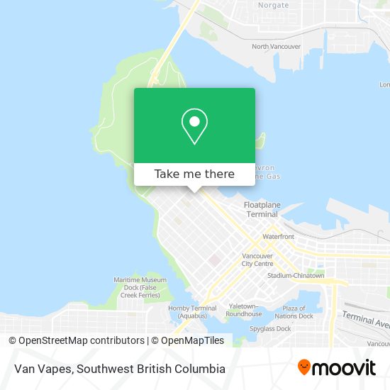 Van Vapes map