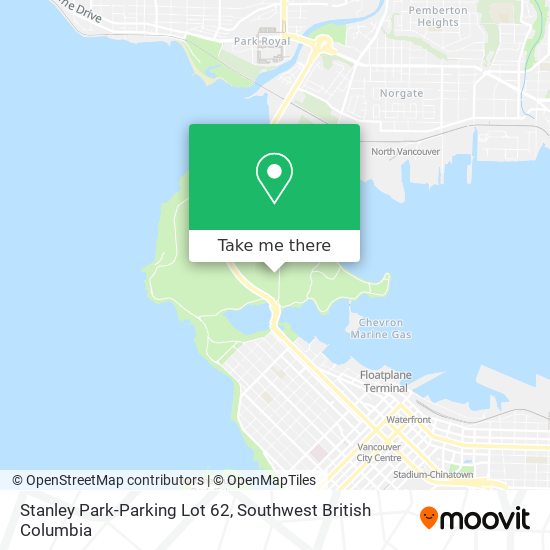 Stanley Park-Parking Lot 62 map