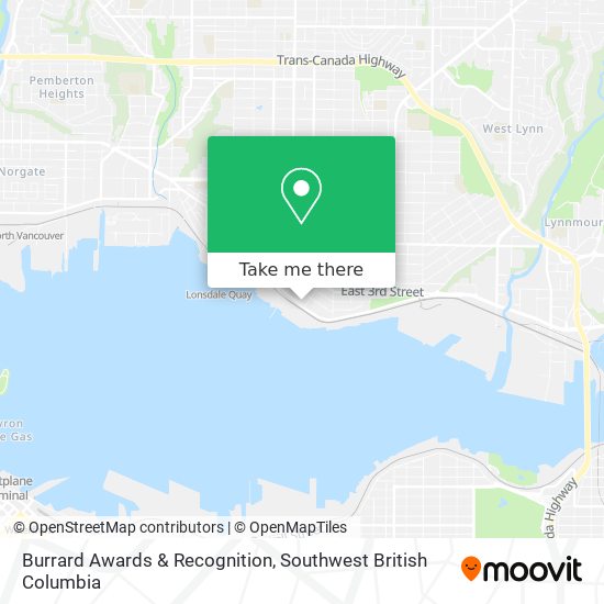 Burrard Awards & Recognition map