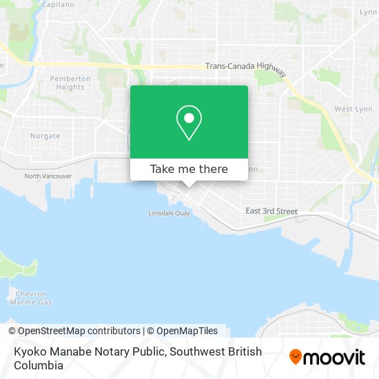 Kyoko Manabe Notary Public map