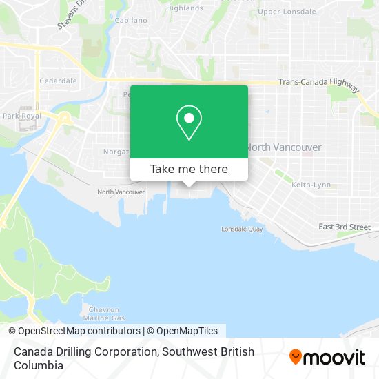 Canada Drilling Corporation map