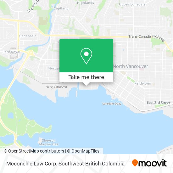 Mcconchie Law Corp map