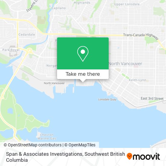 Span & Associates Investigations map