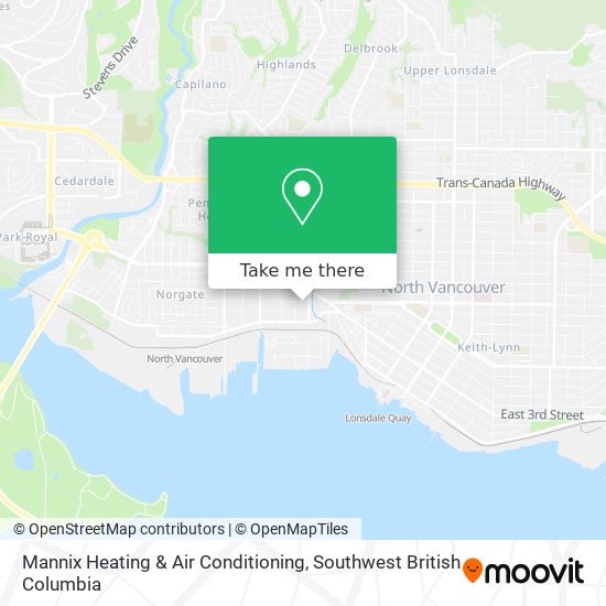 Mannix Heating & Air Conditioning map