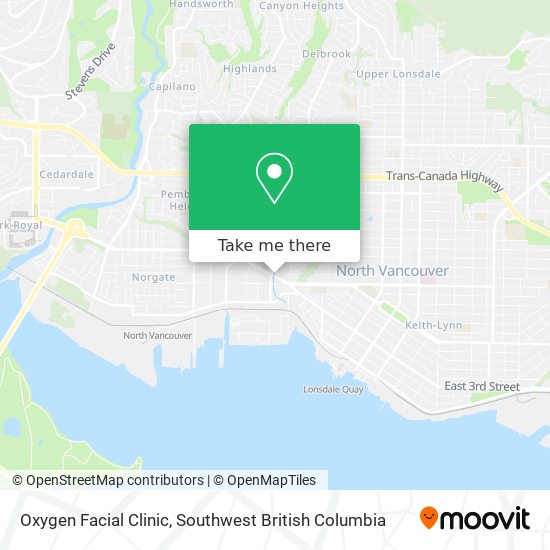 Oxygen Facial Clinic map