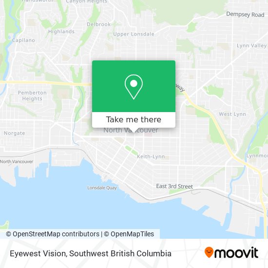 Eyewest Vision map