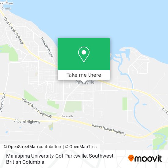 Malaspina University-Col-Parksville map