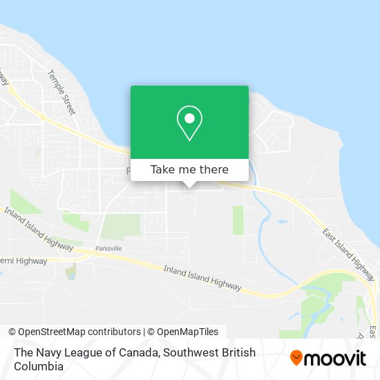 The Navy League of Canada map