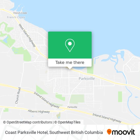 Coast Parksville Hotel map
