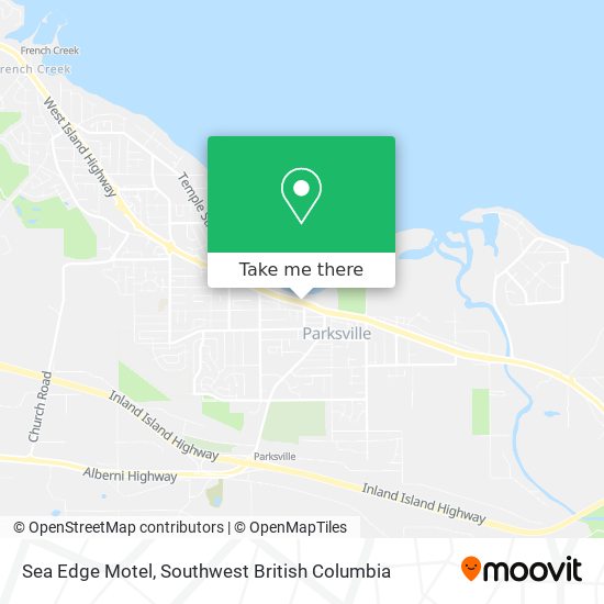 Sea Edge Motel map