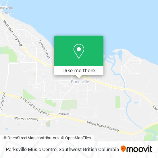 Parksville Music Centre map