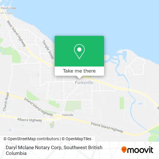 Daryl Mclane Notary Corp map