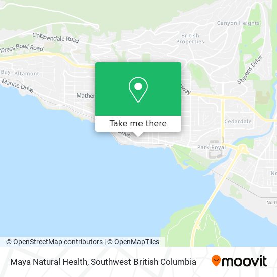Maya Natural Health map