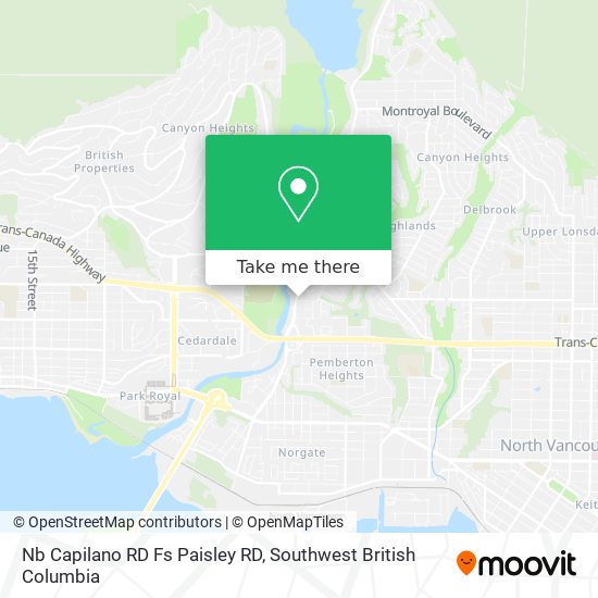 Nb Capilano RD Fs Paisley RD map