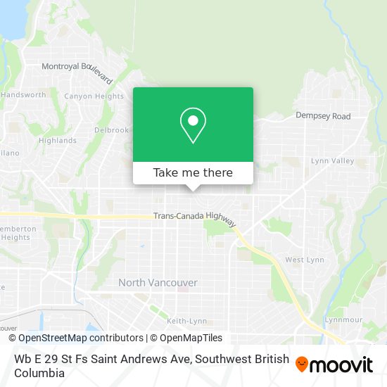 Wb E 29 St Fs Saint Andrews Ave map