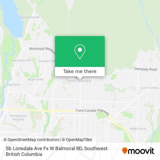 Sb Lonsdale Ave Fs W Balmoral RD map