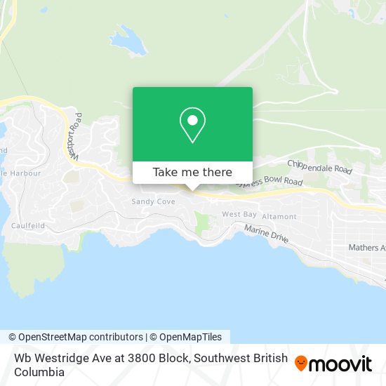 Wb Westridge Ave at 3800 Block map
