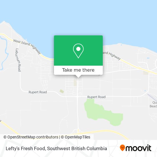 Lefty's Fresh Food map