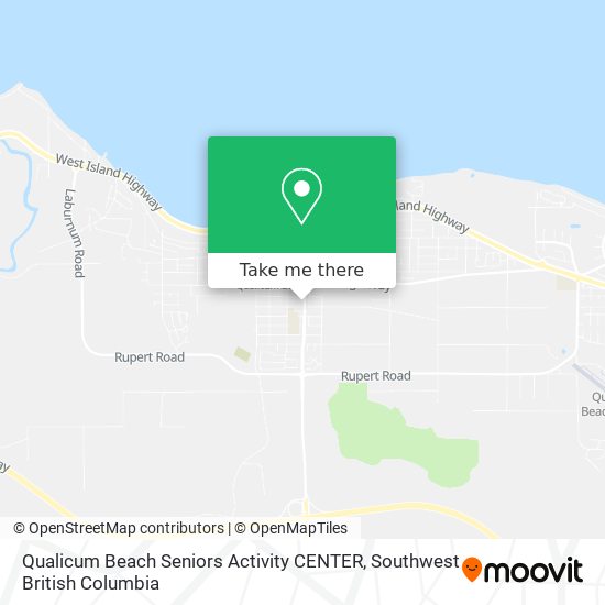 Qualicum Beach Seniors Activity CENTER map